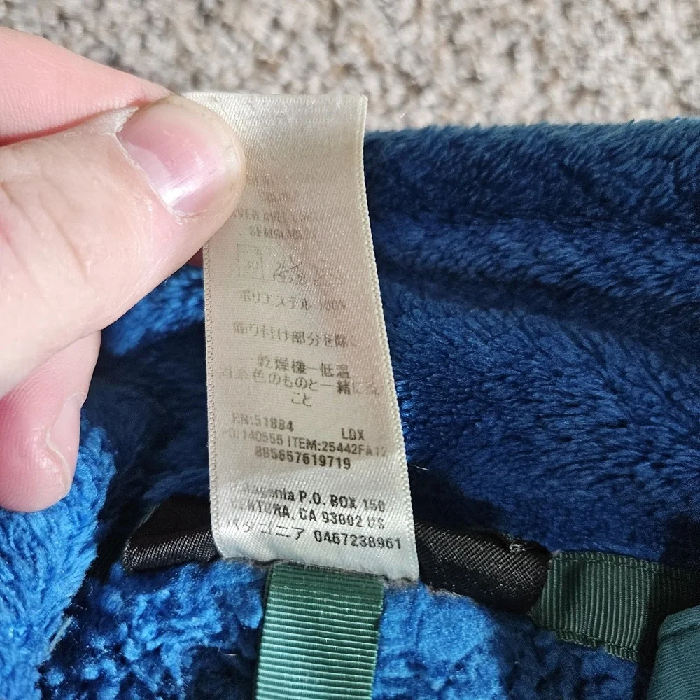 PATAGONIA Re-Tool Snap-T‎ Fleece Pullover Women's Small Blue Pockets